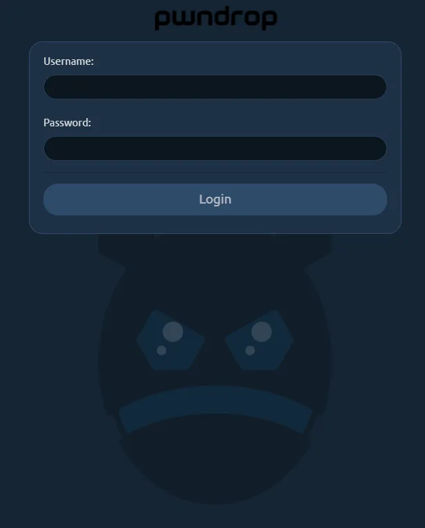 pwndrop%20login%20page pwndrop%20login%20page