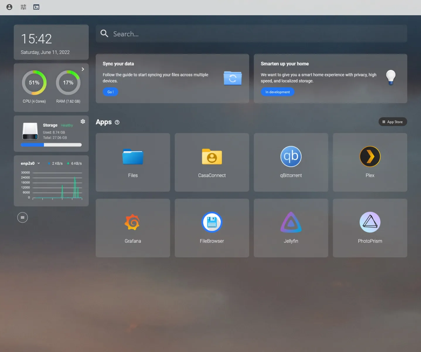 CasaOS Dashboard Screenshot%202022-06-11%20at%2015-42-38%20CasaOS