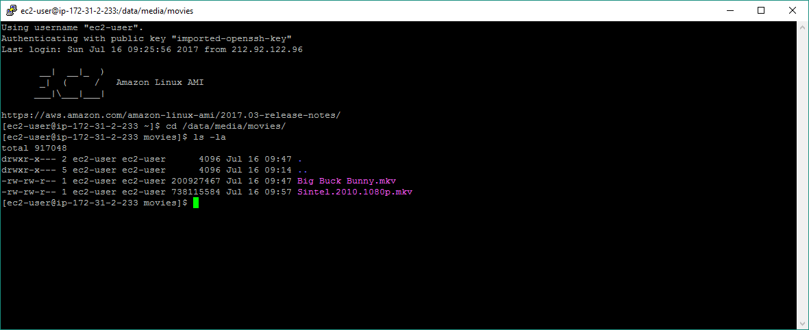 SSH showing films